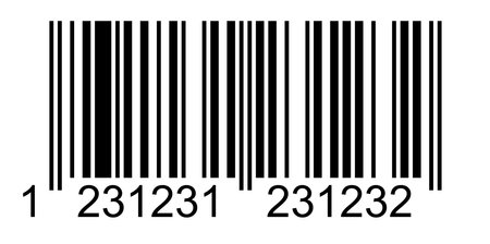 Illustration of barcode EAN 13 GTINのイラスト素材