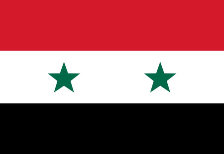 Syria flag illustrator country flagsのイラスト素材