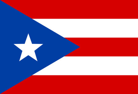 Puerto Rico flag illustrator country flagsのイラスト素材
