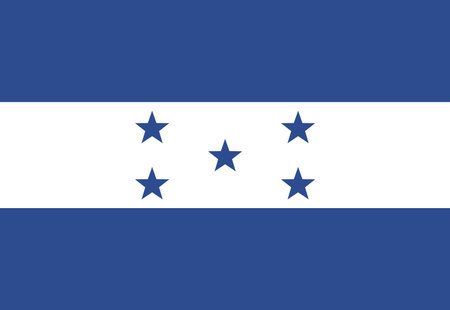 Honduras flag illustrator country flagsのイラスト素材