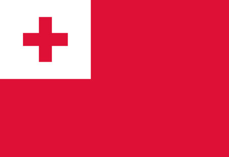 Tonga flag illustrator country flagsのイラスト素材