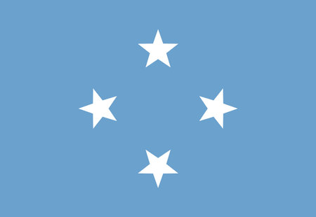 amazing Micronesian flag illustrator country flagsのイラスト素材