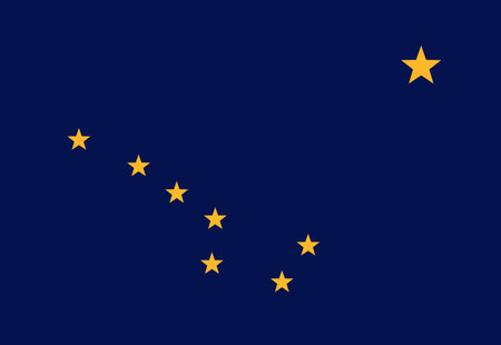 nice Alaska state flag illustrator country flagsのイラスト素材