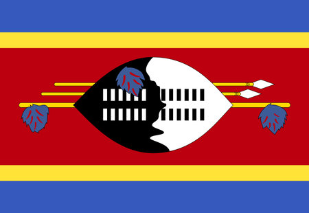 Swaziland flag illustrator country flags symbol nationのイラスト素材