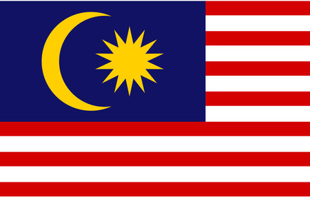 Malaysia flag illustrator country flagsのイラスト素材