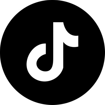 Social media icon vector logos TikTokのイラスト素材