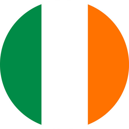 ireland flag illustrator country flags round symbol nationのイラスト素材