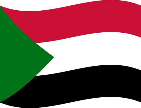 sudan flag illustrator country flags symbol nation waving iconのイラスト素材