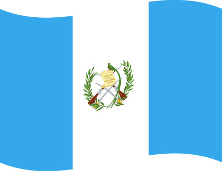 Guatemala flag illustrator country flags symbol nation waving iconのイラスト素材