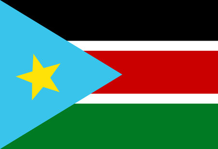 South Sudan flag illustrator country flags symbol nationのイラスト素材