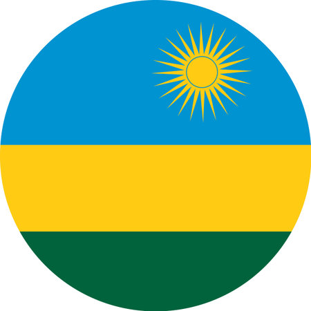 Rwanda flag illustrator country flags round symbol nation circular flagsのイラスト素材