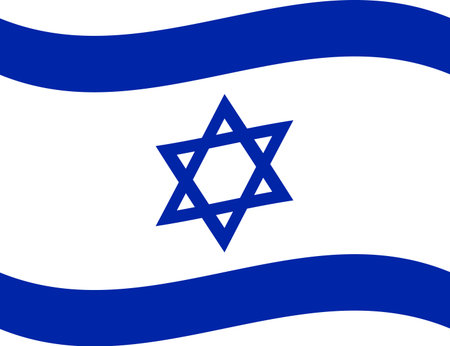 Israel flag illustrator country flags symbol nation waving iconのイラスト素材