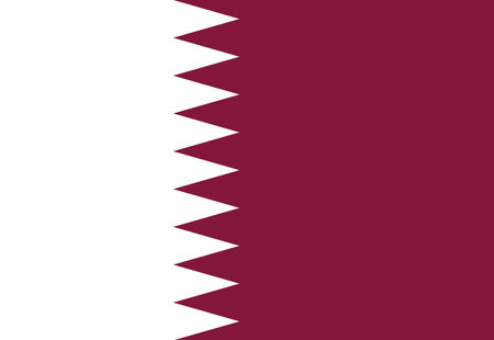 Qatar flag illustrator country flags symbol nationのイラスト素材
