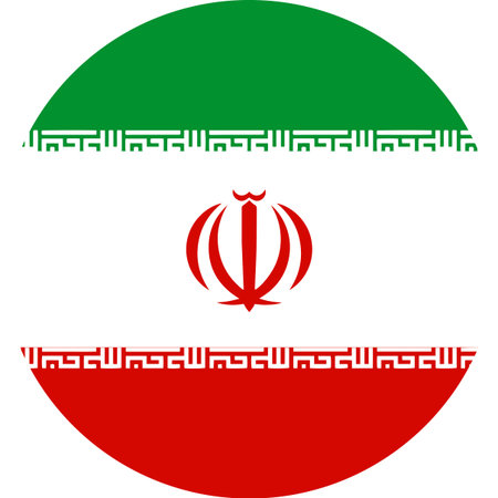 Iran flag illustrator country flags round symbol nation circular flagsのイラスト素材