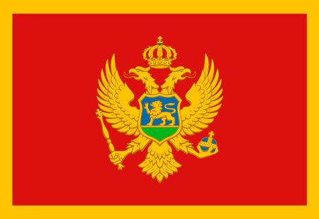 Montenegro flag illustrator country flags symbol nationのイラスト素材