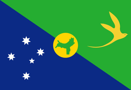Christmas Island flag illustrator country flags symbol nationのイラスト素材