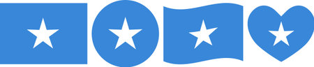 Somalia flag illustrator country flags symbol National Collection Internationalのイラスト素材