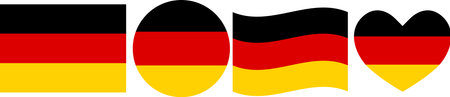 Germany flag illustrator country flags symbol National Collection Internationalのイラスト素材