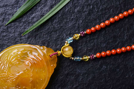 Amber beeswaxの写真素材