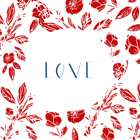 hand drawn floral seamless pattern vectorの写真素材