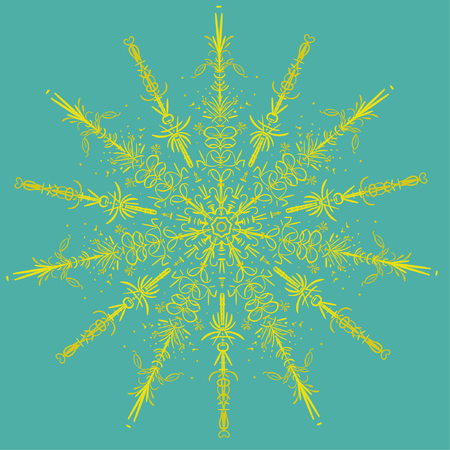 abstract illustration texture mandala vector illusrationのイラスト素材