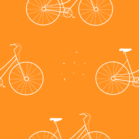 bike bicycle seamless pattern vectorのイラスト素材