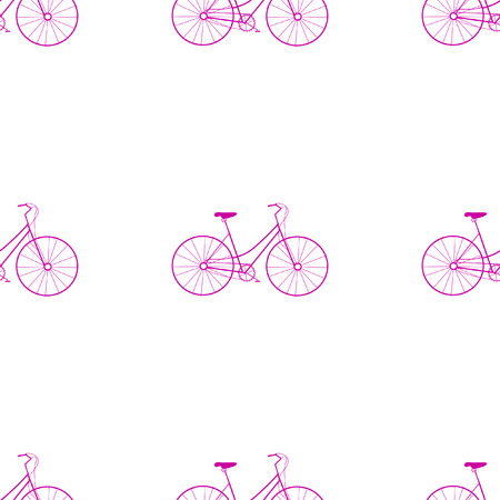 bike bicycle seamless pattern vectorのイラスト素材