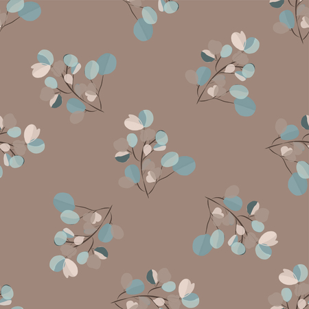 Brightl modern background with jungle leaves. Exotic pattern with palm leaves. Vector illustrationのイラスト素材