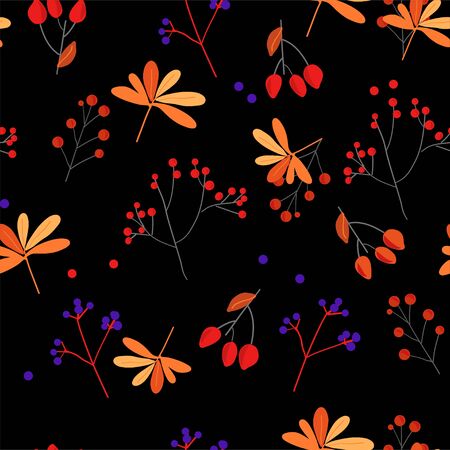hand drawn floral vector backgroundのイラスト素材