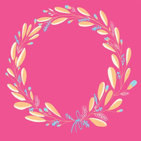 hand drawn floral set vectorのイラスト素材