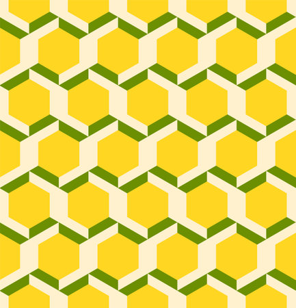 Geometric shapes abstract colorful seamless patternのイラスト素材