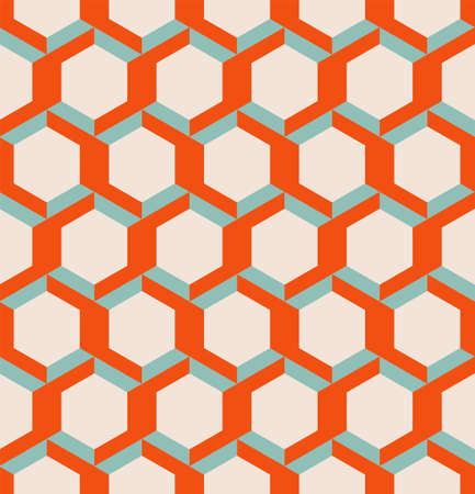 Geometric shapes abstract colorful seamless patternのイラスト素材