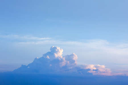 Sky and cloud in mountain shapeの写真素材