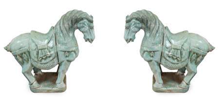 Chinese style horse statueの写真素材