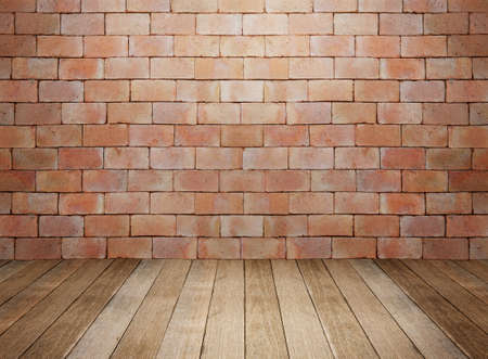 Wood and brick background interior roomの写真素材
