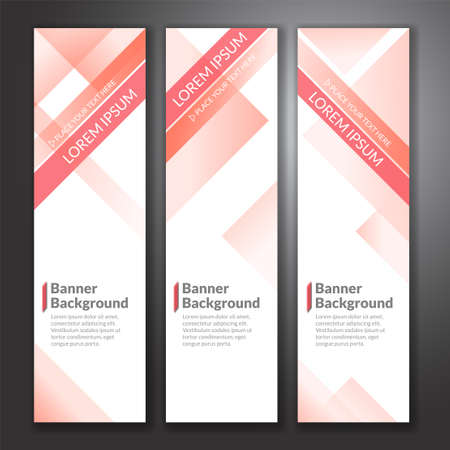 Set of vertical abstract colorful banner stand background with copy spaceのイラスト素材