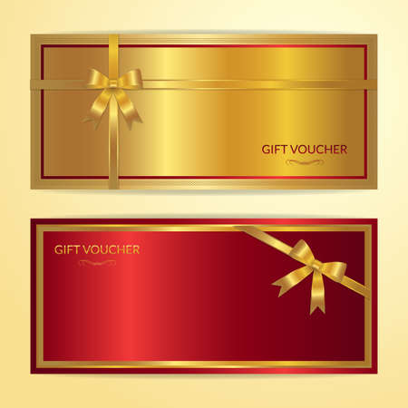 Chinese style gift certificate, voucher, gift card or cash coupon template in vector formatのイラスト素材