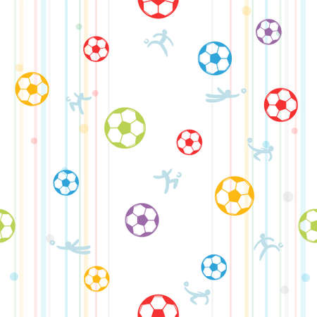 Seamless pattern background for soccer or football sport themeのイラスト素材