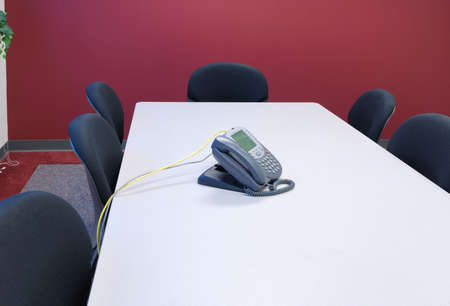 Corner of an office meeting roomの写真素材