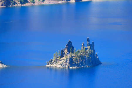 Crater Lake National Park in the summerの写真素材
