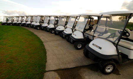 Roll of Golf Cartsの写真素材