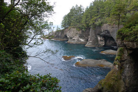 Cape Flattery at Neah Bay near sports competition National Parkの写真素材