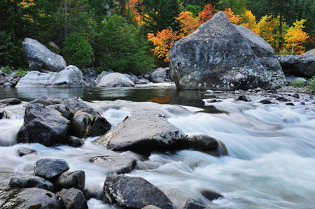 Autumn Foliage at Tumwater Canyon near Leavenworth, WA
