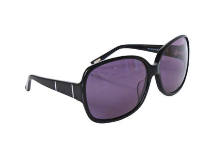 black sunglasses isolated on the white backgroundの写真素材