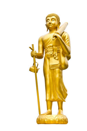 The Buddha isolated on the white backgroundの写真素材