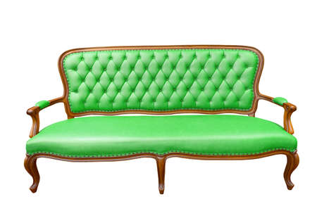 luxury sofa isolated on the white backgroundの写真素材