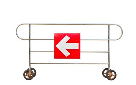 Traffic sign on white background 