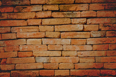 the old floor from the red brick for backgroundの写真素材