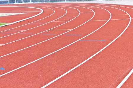 curve of running track lines