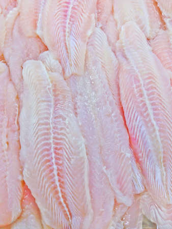 Fresh fish in the market, Thailandの写真素材